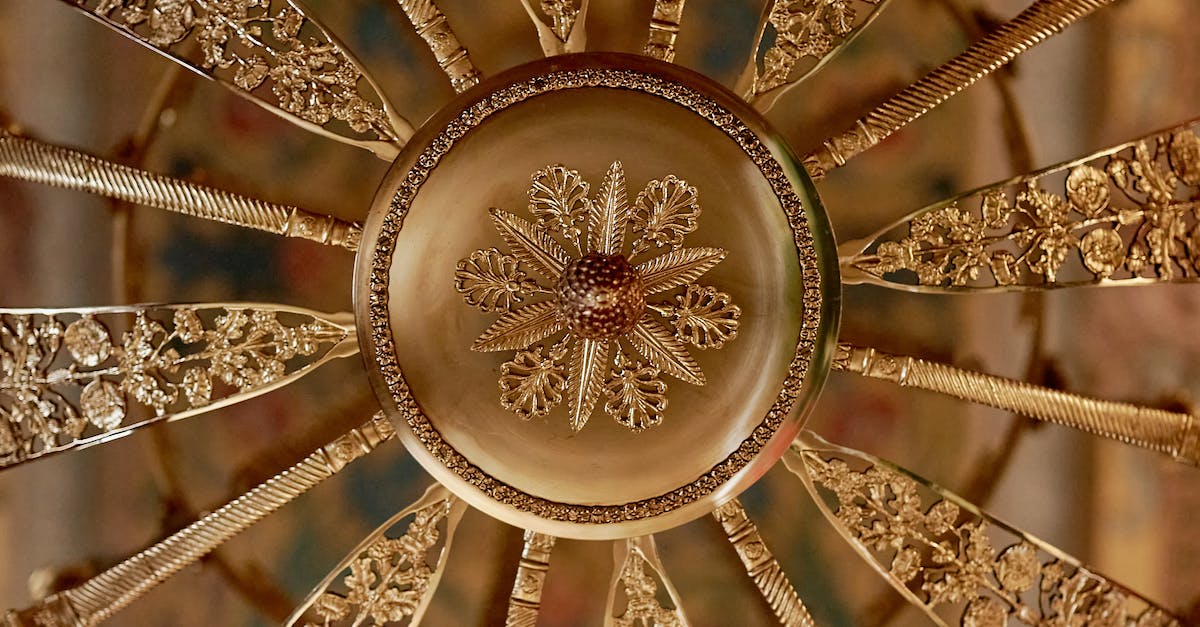 100% Bonus to Gold Find - A Round Gold Floral Design in Close-up Shot