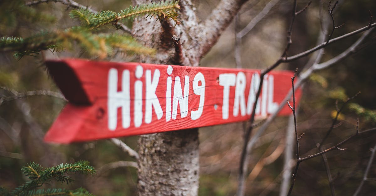 Activating the genocide route [closed] - Red arrow pointer to hiking trail
