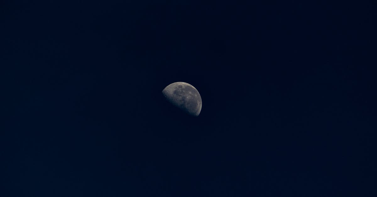 Add half a hunger point? - Half moon with stains in black sky at night Add half a hunger point? - Half moon with stains in black sky at night
