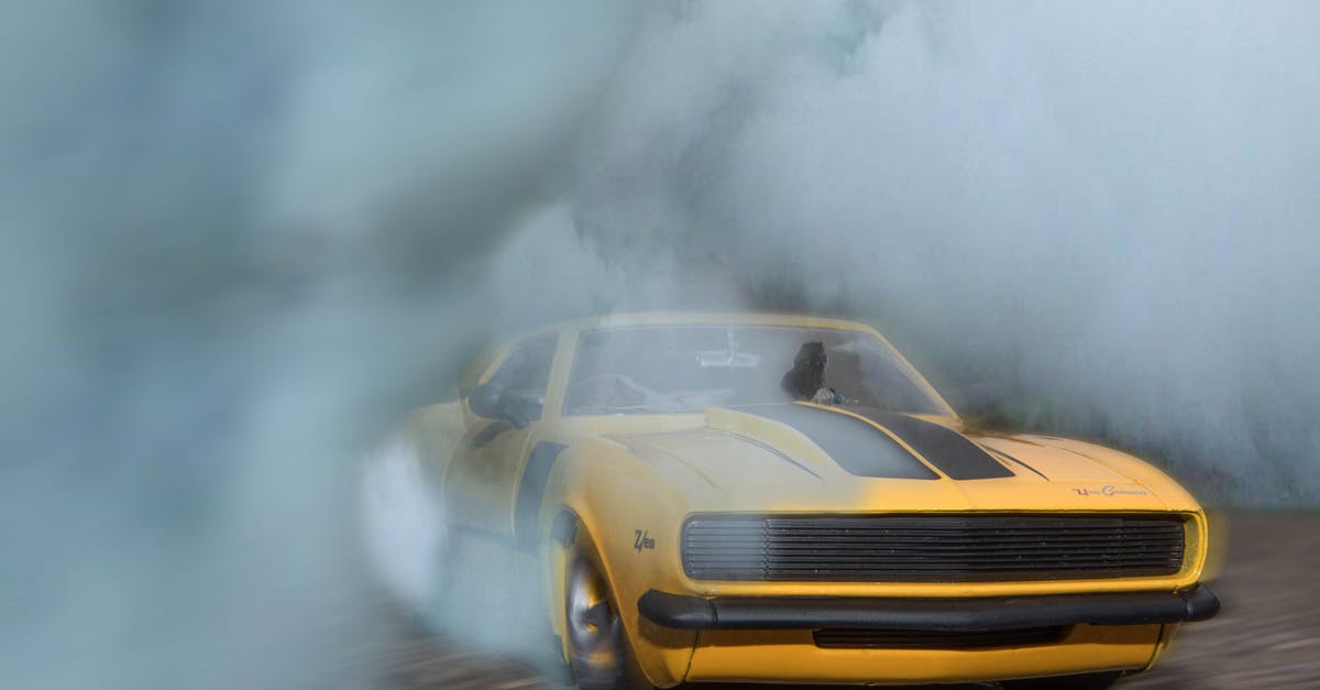 Android: Gate Drift Asphalt Nitro - Classic Yellow And Black Sports Car Drifting On Road With Smoke