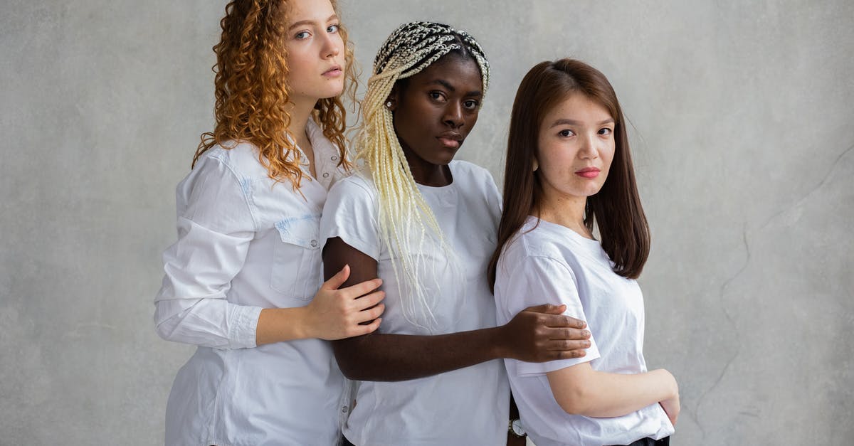 Any useful personality mode for a RobCo unit? [duplicate] - Multiethnic females wearing similar clothes standing close together showing support and unity standing against gray background