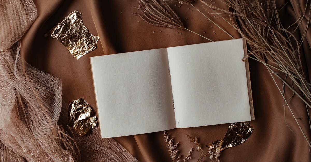 Apollyon and The Forgotten's pages have gone blank? - Book with White Pages on Brown textile Apollyon and The Forgotten's pages have gone blank? - Book with White Pages on Brown textile