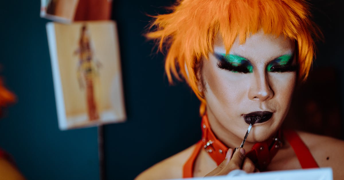 Applied Energistics Subnetwork doesn't accept items - Young ethnic androgynous man with eccentric makeup applying lipstick in fitting room Applied Energistics Subnetwork doesn't accept items - Young ethnic androgynous man with eccentric makeup applying lipstick in fitting room