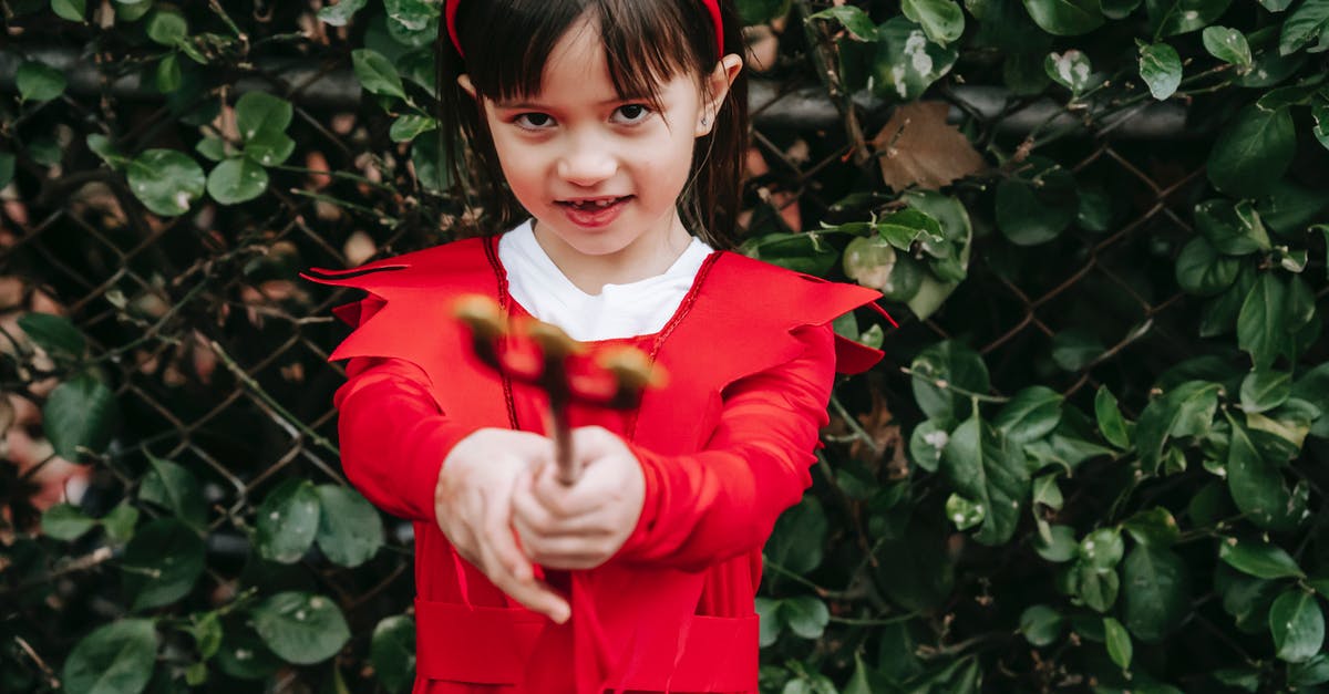 Are Goblin Vs. Gnomes and Curse Of Naxxramas gone? - Crop adorable ethnic girl wearing red devil costume and pointing trident at camera while standing in park Are Goblin Vs. Gnomes and Curse Of Naxxramas gone? - Crop adorable ethnic girl wearing red devil costume and pointing trident at camera while standing in park