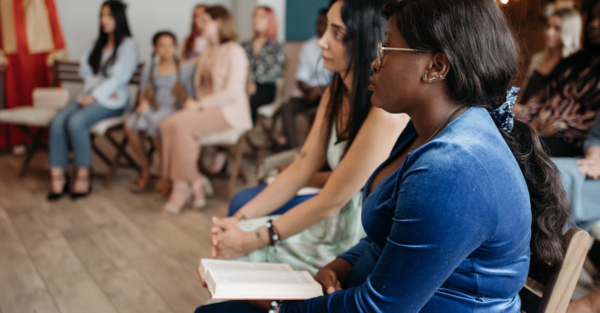 Are praying and listening to stories supposed to make dwarf non-idle? - Parishioner Holding a Bible while Sitting