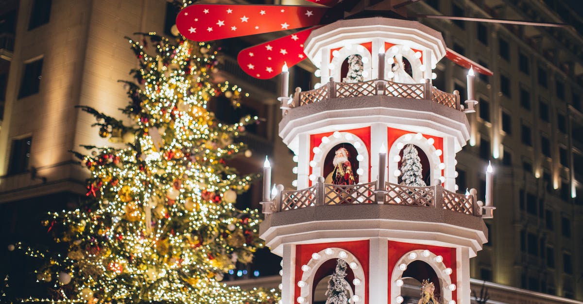 Are the advent facility locations randomized or difficulty based? - Illuminated Christmas tree and decoration in night city