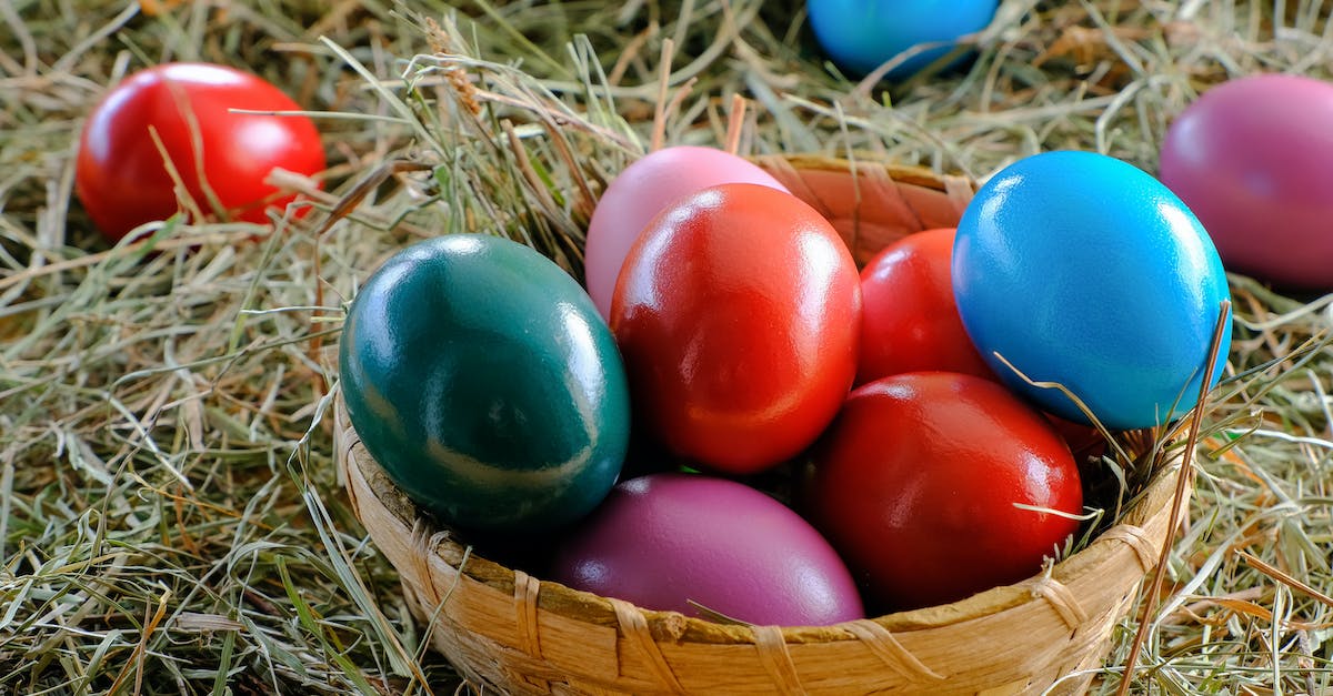 Are there any easter eggs in minecraft? [duplicate] - Red Blue and Yellow Egg on Brown Woven Basket