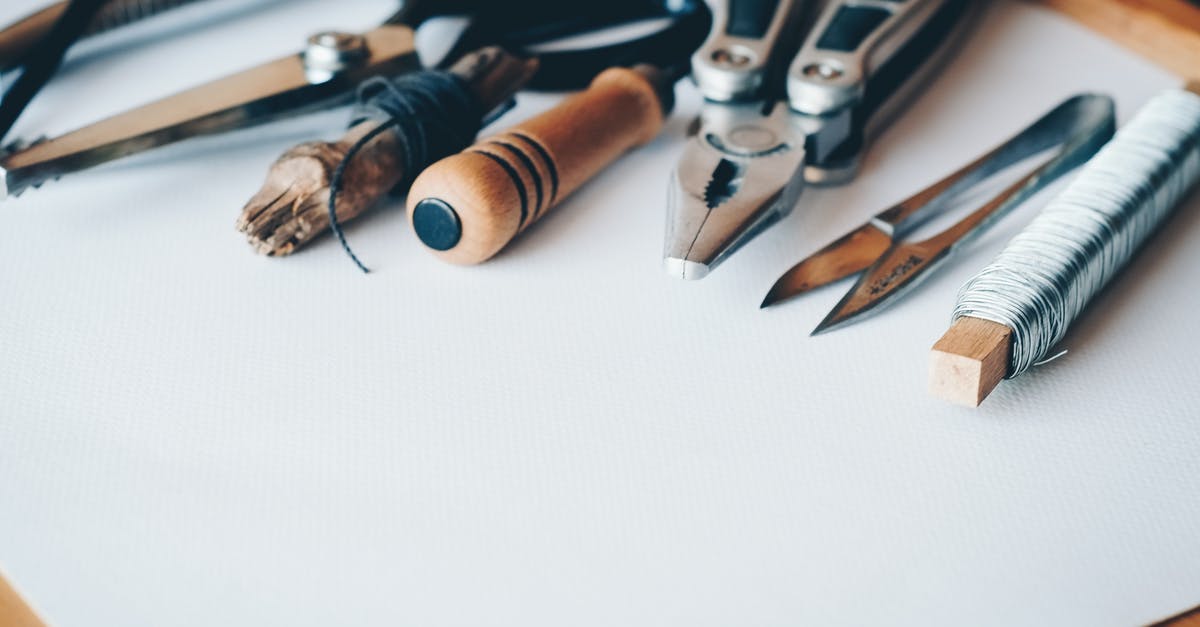 Are there any tactics or tools for matching synergis or is it just skill? - Several Handheld Tools on White Printer Paper