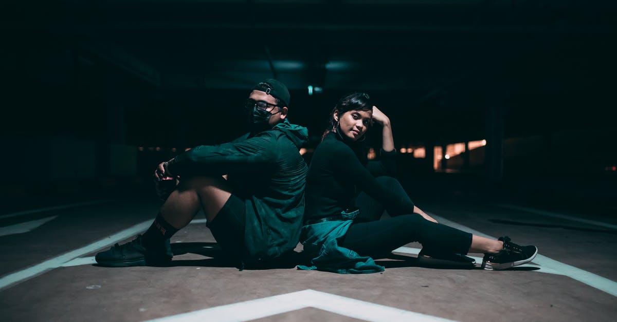 Are there underground mobs in peaceful difficulty? - Couple in sportswear sitting on ground in underground parking lot Are there underground mobs in peaceful difficulty? - Couple in sportswear sitting on ground in underground parking lot