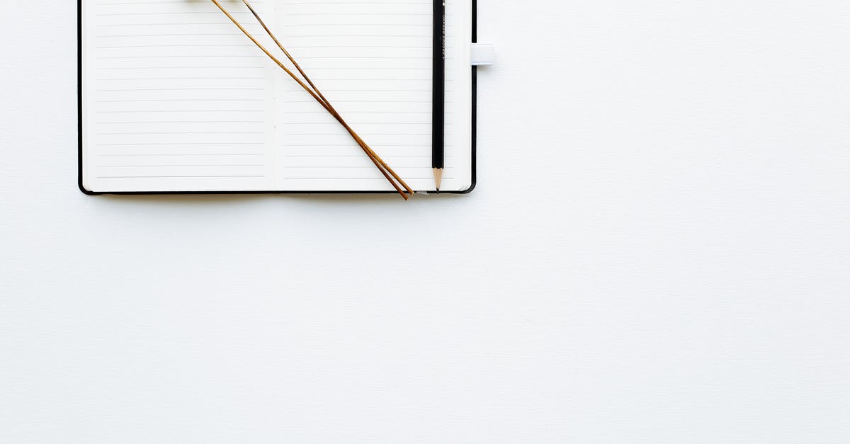 Artifacts List page is blank - Top view composition of pencil and creative bookmarks placed on opened diary with blank sheets on white desk Artifacts List page is blank - Top view composition of pencil and creative bookmarks placed on opened diary with blank sheets on white desk