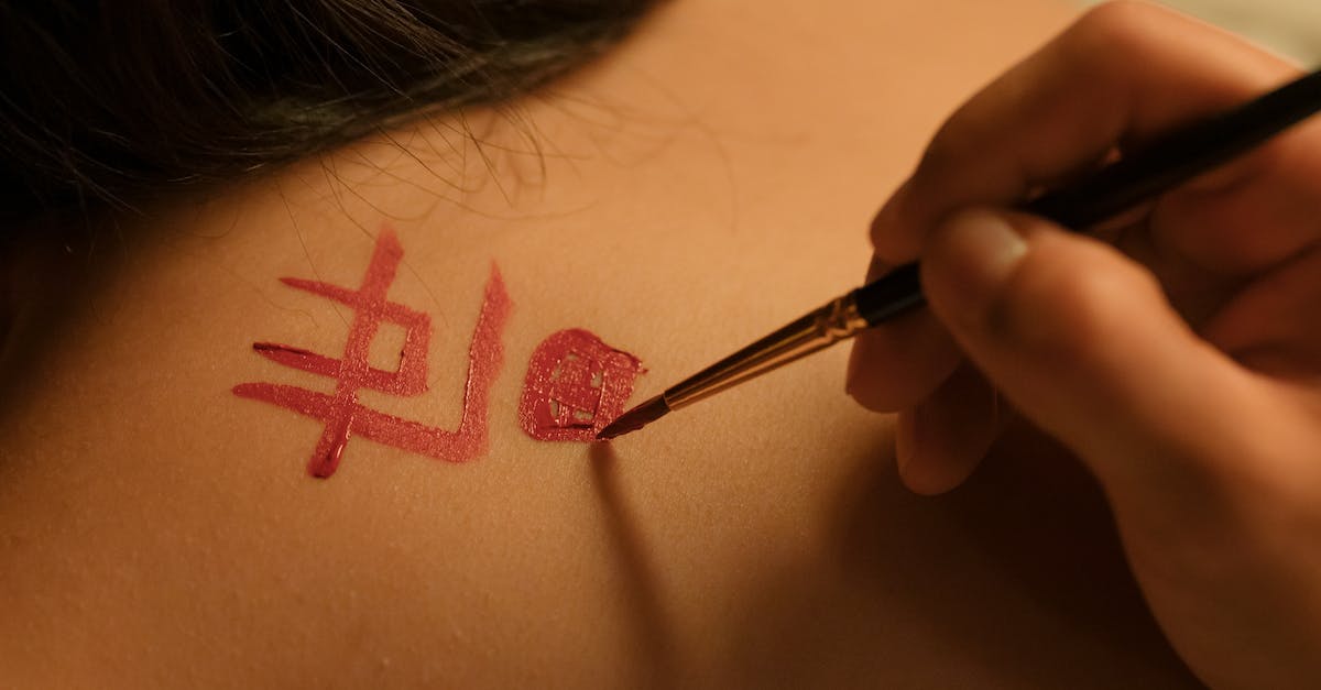 As Manchu, if I westernize and then form Qing, will I go back To Chinese? - Woman's Back Getting a Body Paint