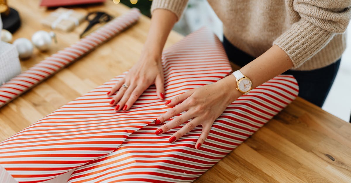 Asking for a gift - Woman Wrapping Gift