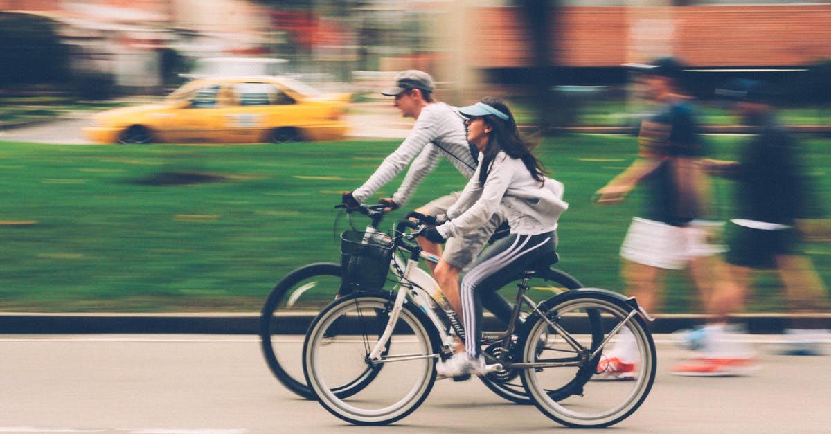 At what speed am I walking? [duplicate] - Woman and Man Riding on Bike
