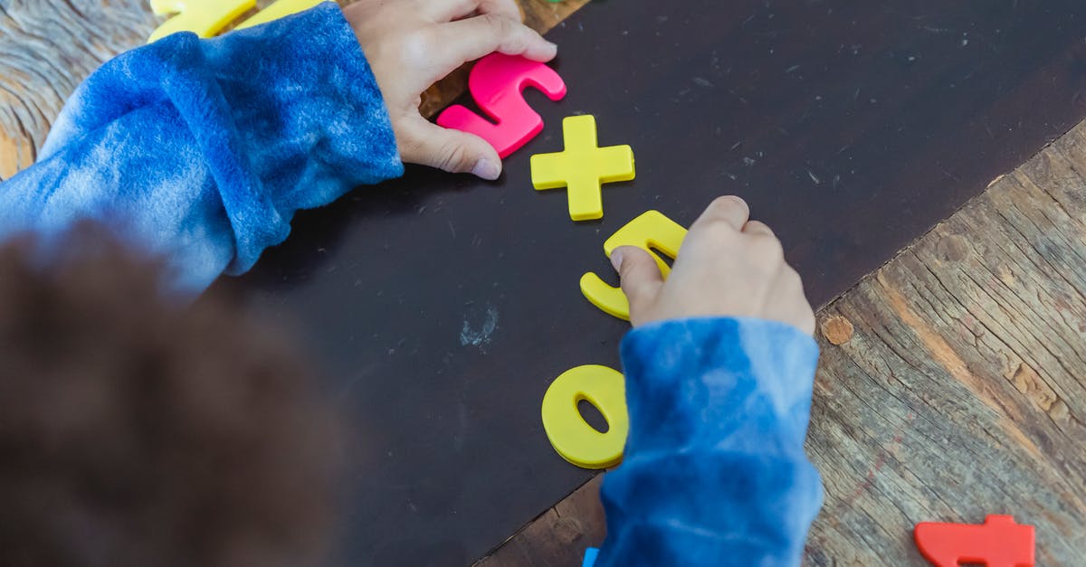 At which point does a game count towards my stats? - Ethnic boy solving mathematical example made of toy numbers