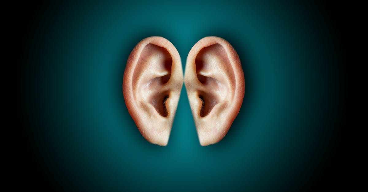 Battletech Sensor warfare - Creative shot of human ears on dark background