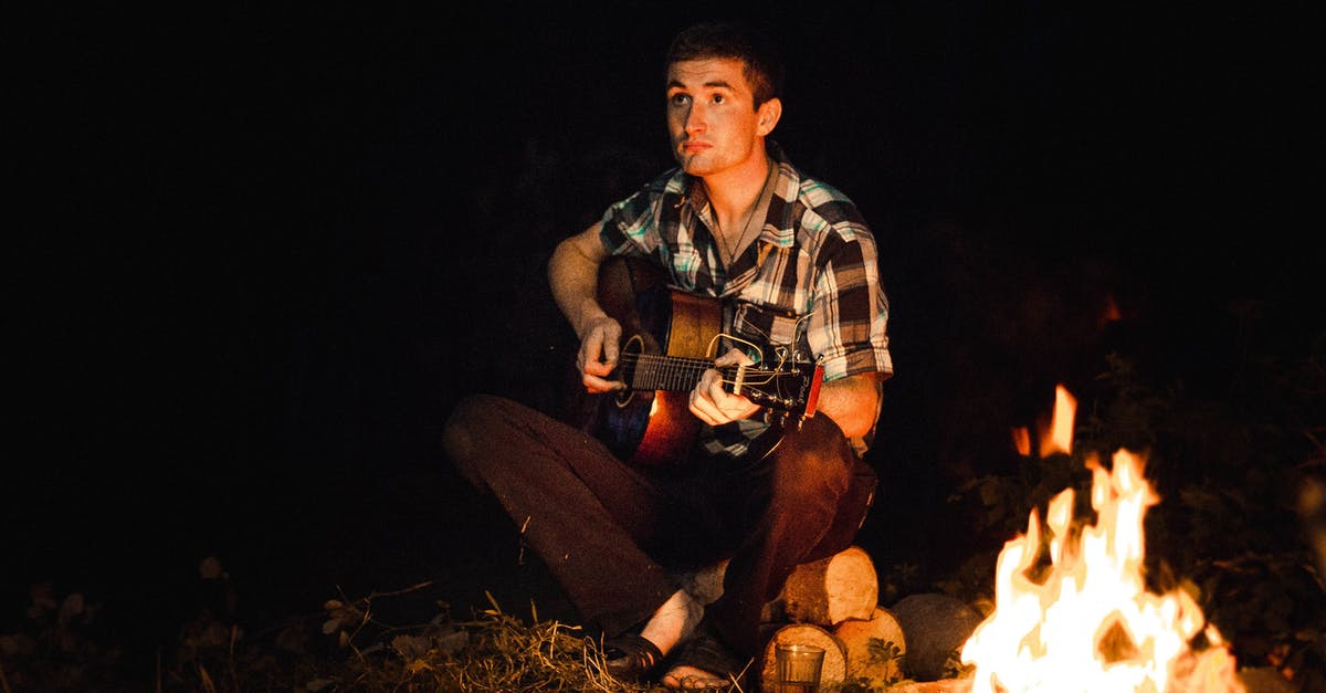 Best way to complete Through the Fire and Flames if you dont play guitar - Man Playing Guitar Sitting on Brown Log Best way to complete Through the Fire and Flames if you dont play guitar - Man Playing Guitar Sitting on Brown Log