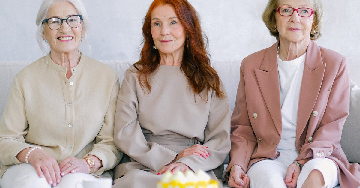Best way to utilize cake - Happy elderly women sitting at table with dessert and cups Best way to utilize cake - Happy elderly women sitting at table with dessert and cups