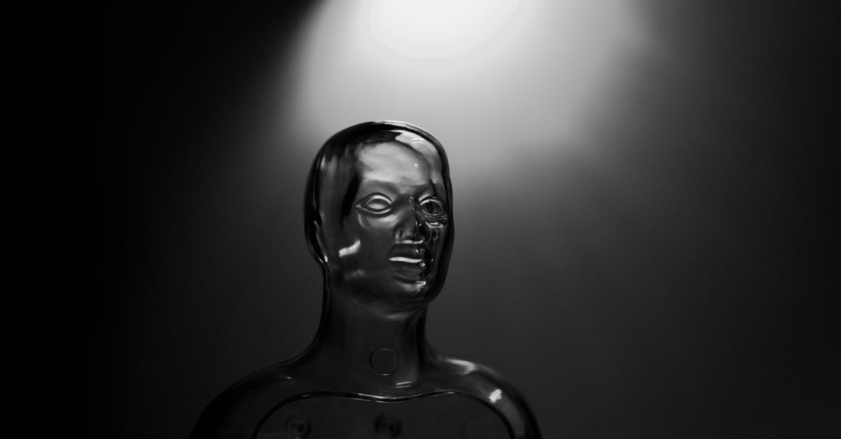 Black Box, AI and inhumanity - Black and White Photo of a Transparent Mannequin