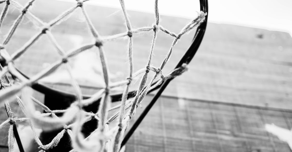 Board purchasing stadium twice, is it a bug or what does it mean? - Low angle closeup of black and white basketball hoop hanging in wooden board in sports ground