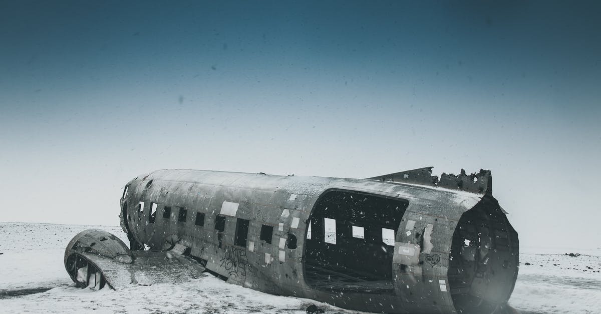 BOTW Can I save Yunobo in the Abandoned North Mine without the cannon? - Old weathered aircraft after disaster on snowy land under sky in winter in daytime
