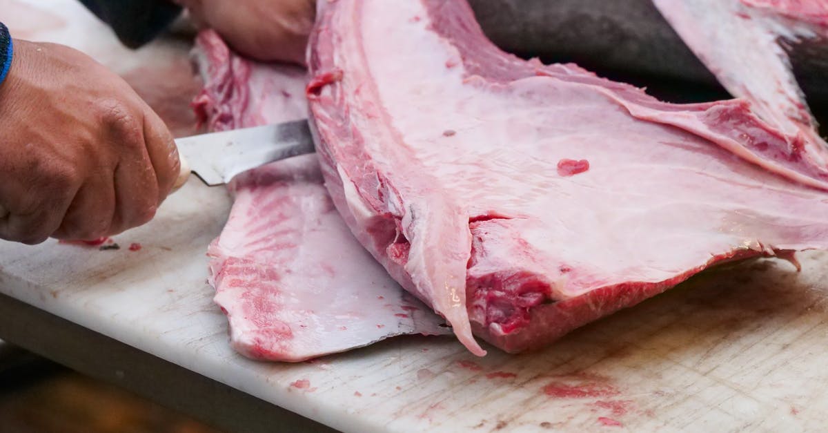 Butchering allies? - Slicing of Fresh Raw Tuna 