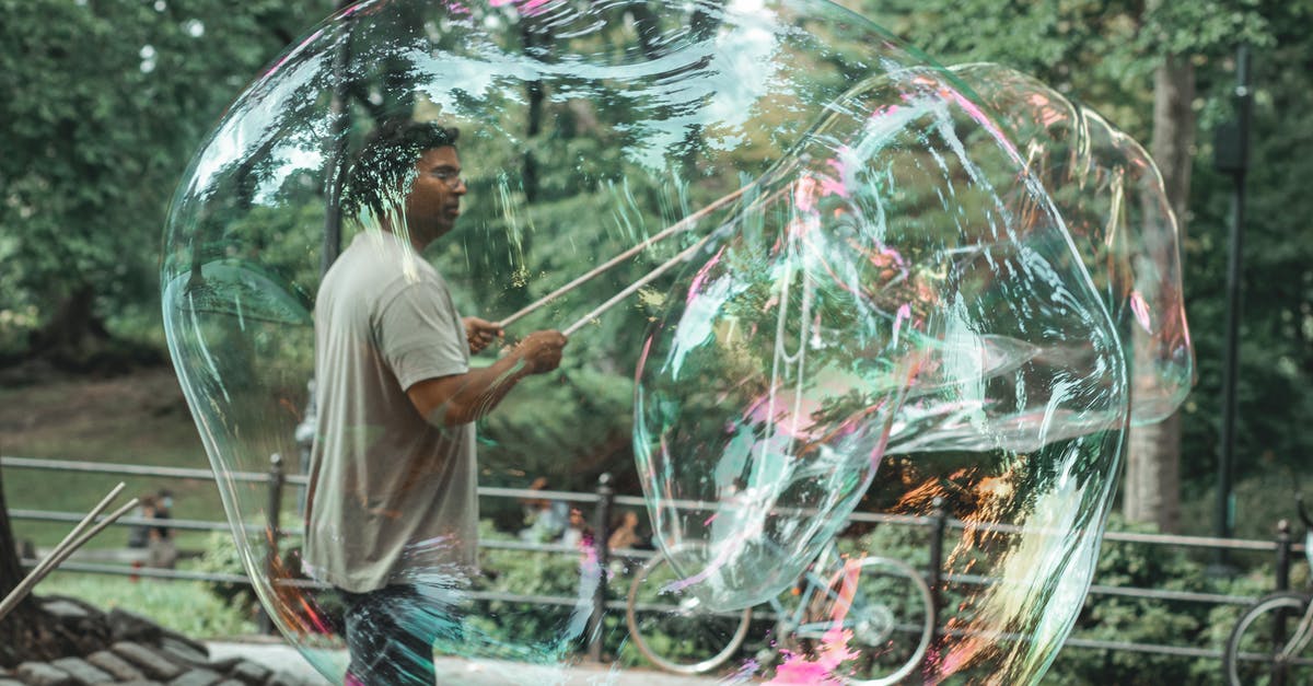 Can't access werewolf skill tree - Side view of adult Indian male with sticks standing inside of transparent soap bubble and looking forward in town