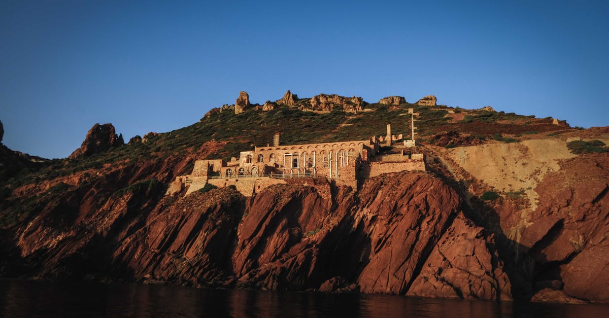 Can't destroy or mine blocks - Picturesque scenery of rocky mountain in sea with ruins of ancient Laveria Lamarmora mining complex against cloudless blue sky in Nebida Can't destroy or mine blocks - Picturesque scenery of rocky mountain in sea with ruins of ancient Laveria Lamarmora mining complex against cloudless blue sky in Nebida