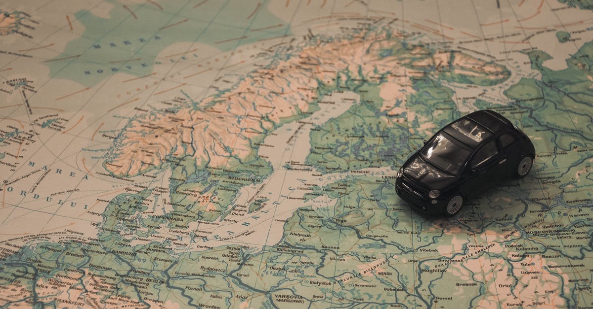 Can't find Franklins car anywhere on the map - Black Toy Car on World Map Paper