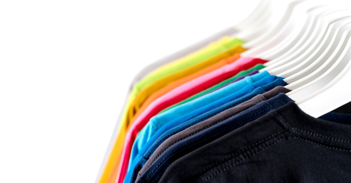 Can't find or buy Spell Tome: Invisibility - Trendy multicolored garments hanging on rack against white background