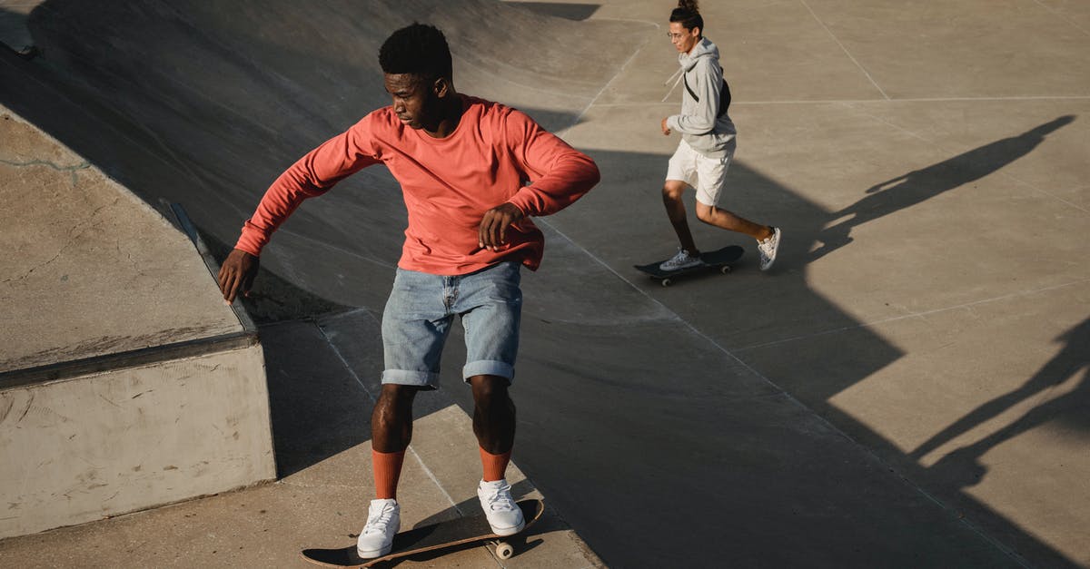 Can a 'blank space' ability be replaced? - Young man finishing skateboard stunt on ramp in sunlight