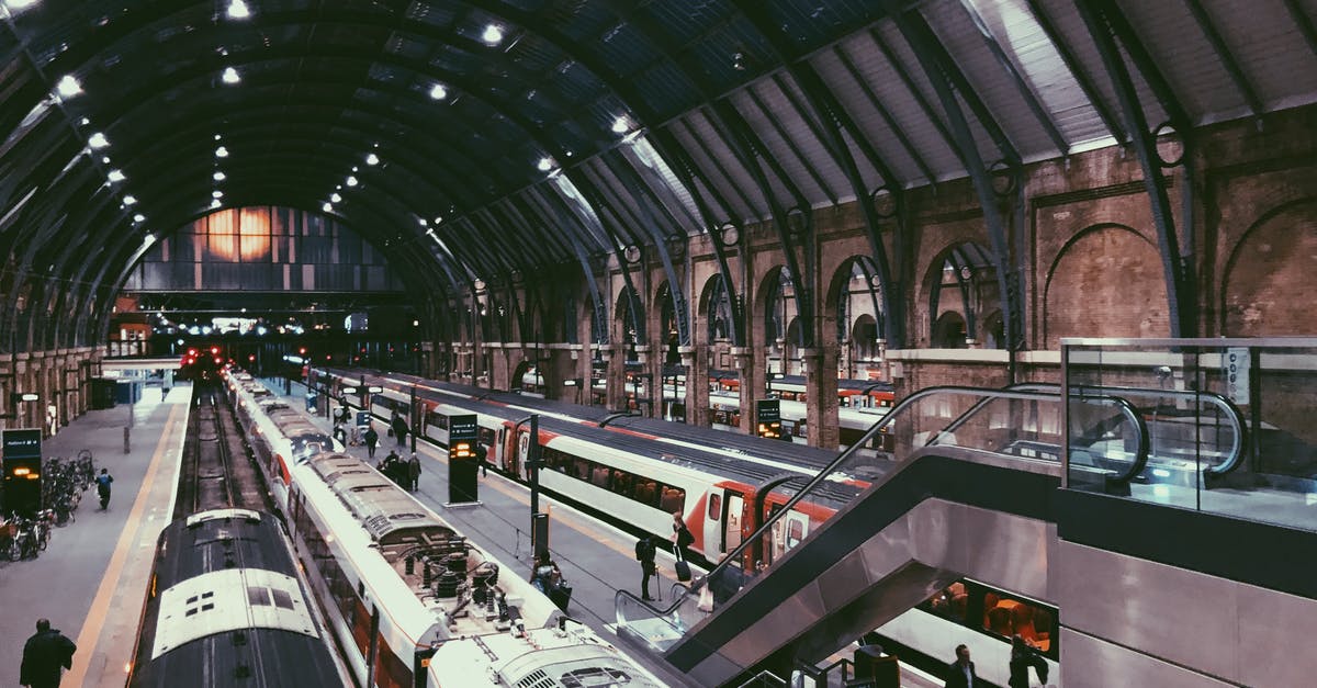 Can a train cross this junction? - People Walking Inside a Train Station