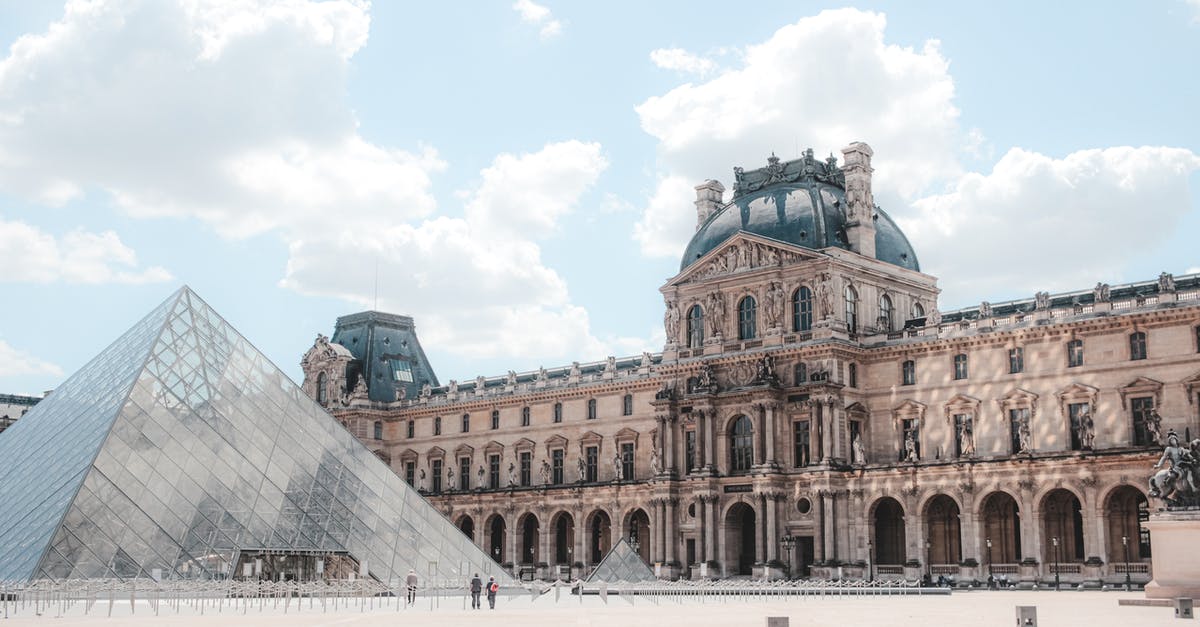 Can I build all ideology wonders in my original capital in Civilization 5? - Scenery of landmark glass Pyramid on Louvre Museum square