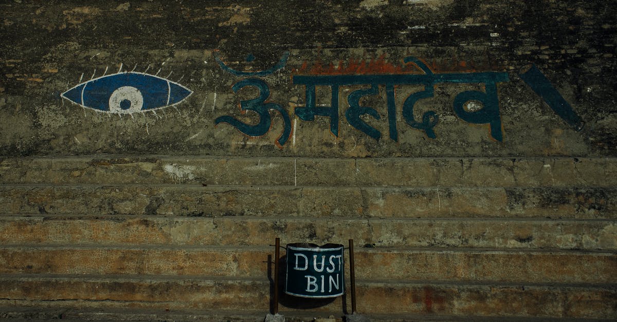 Can I detect (and correct/destroy) errant carts? - Shabby stone wall with eye ornament and Hindi inscription