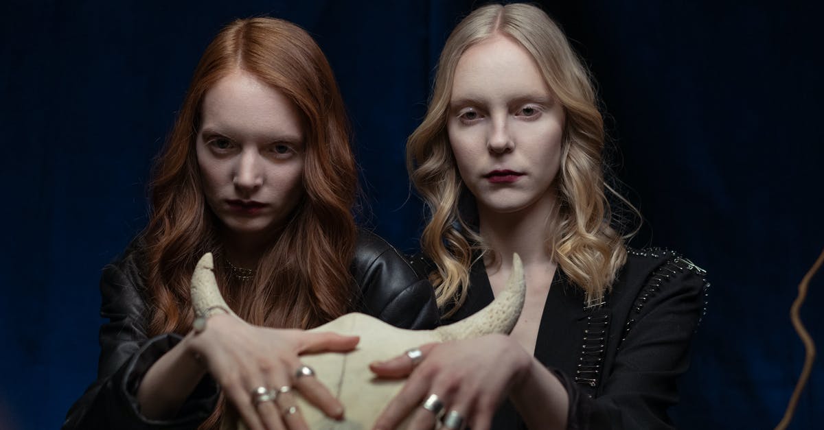 Can I donate dark spells while my dark spell factory is upgrading? - Two Women with Rings in Black Jackets Touching Bull Skull