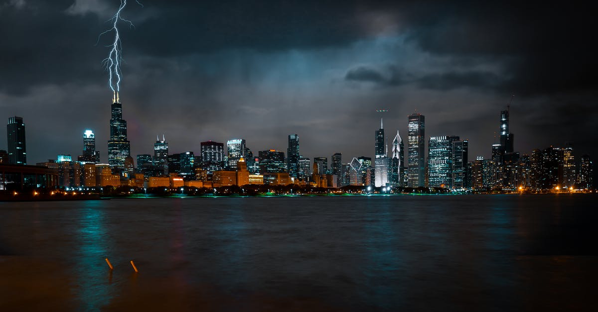 Can I get the Chicago Lightning Uniform offline? - Photo of Chicago Cityscape at Night While Lightning Strikes High Rise Building