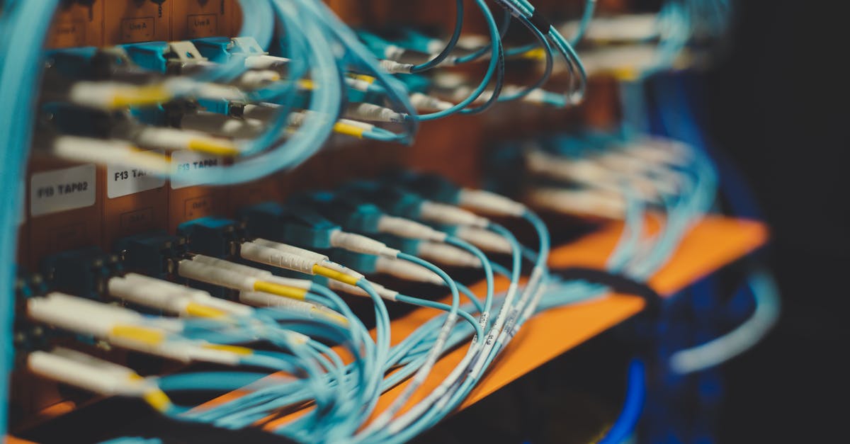 Can I install the disc-based DLC for my digital copy of Skyrim? - Closeup of many cables with blue wires plugged in modern switch with similar adapters on blurred background in modern studio
