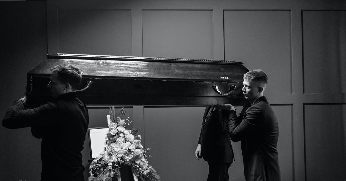 Can I move a coffin and it's corpse? - A Group of Men in Formal Attire Carrying a Wooden Coffin