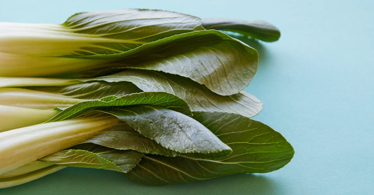 Can more than one Pokémon get Pokérus after encountering a Pokérus-infected wild Pokémon? - Top view of fresh pok choi with ripe verdant leaves on thick stems on blue background