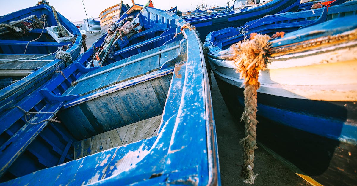 Can random events destroy your ship? - Shabby boats on coast of sea