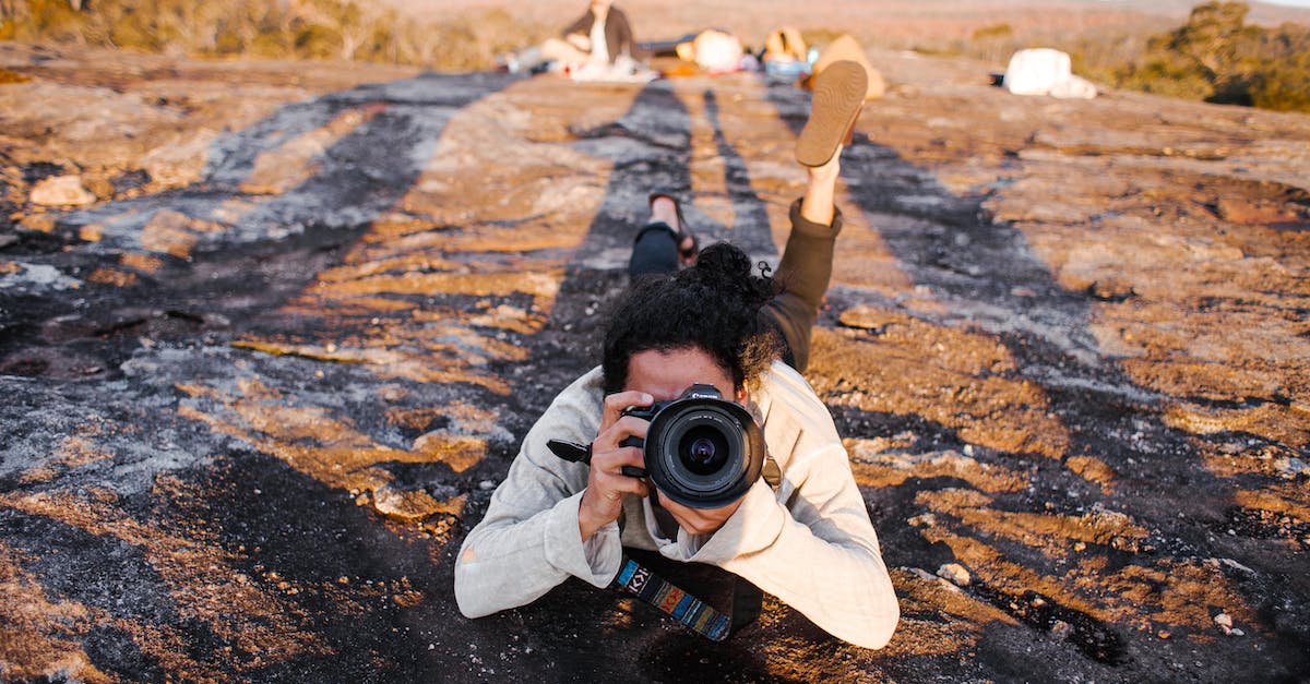Can we change the photograph of a portal? - Man in White Shirt Holding Black Dslr Camera Taking Photo of Brown Field