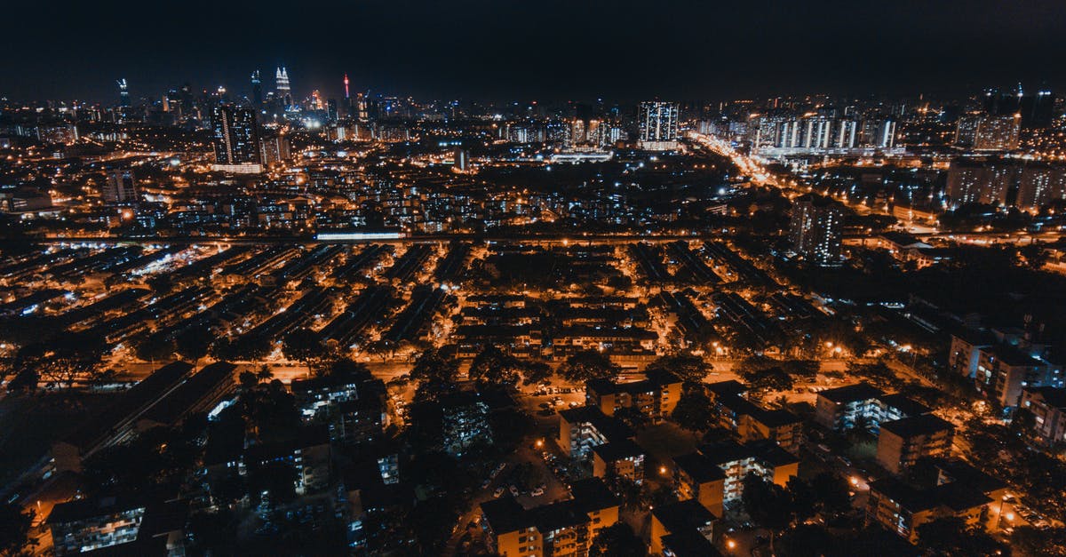 Can you build on top of every vehicle? - Aerial Photo of City Buildings during Night Time