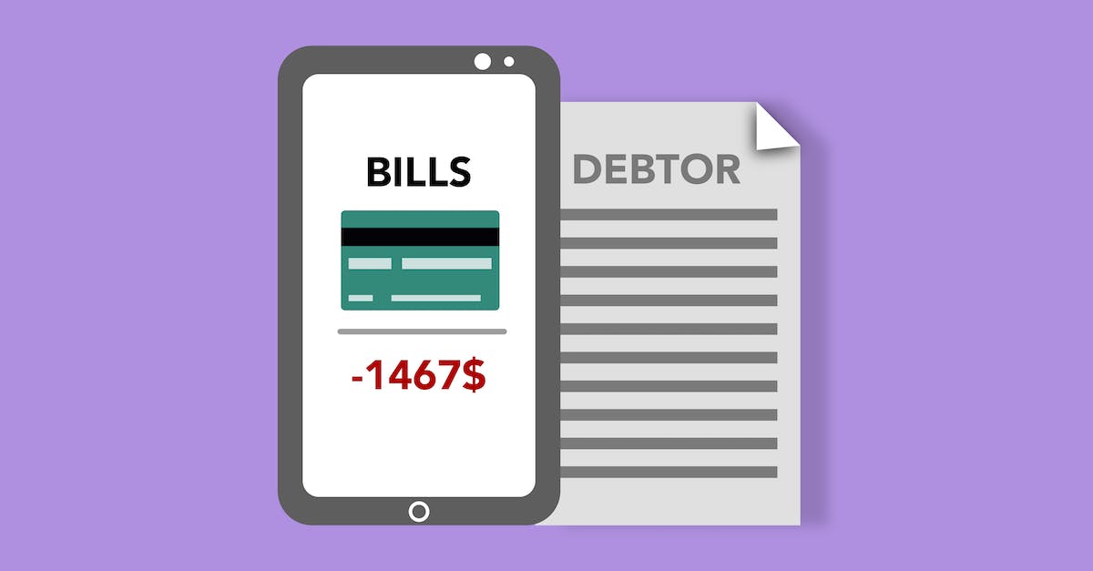 Can you transfer characters on a WoW account to yourself? - Vector illustration of smartphone with credit card picture and bills inscription placed near debtor document against purple background