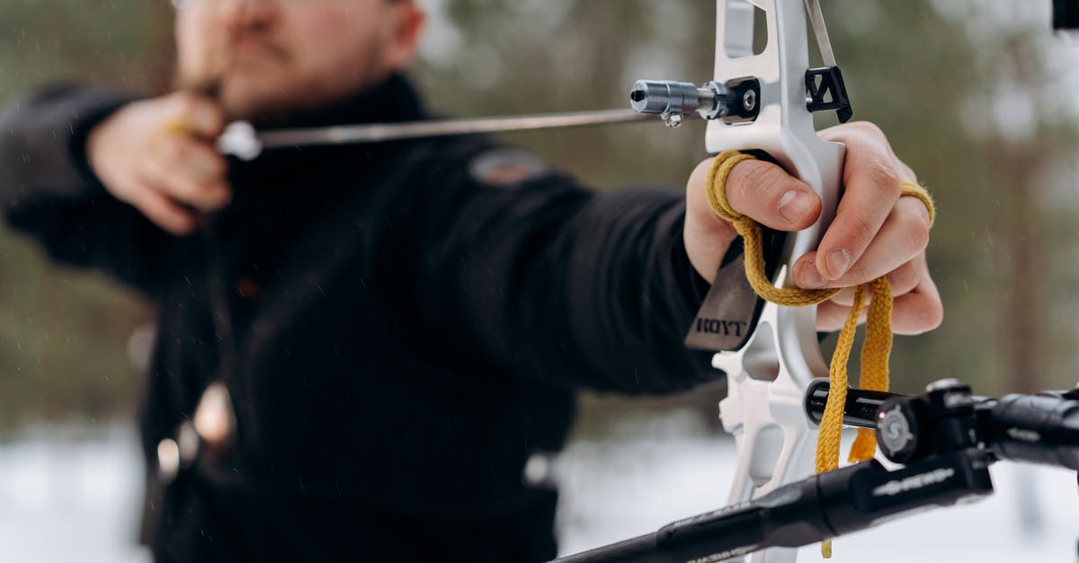 Can you use a bow to shoot specific arrows? (1.8.9) - Man in Black Jacket Aiming While Holding Bow