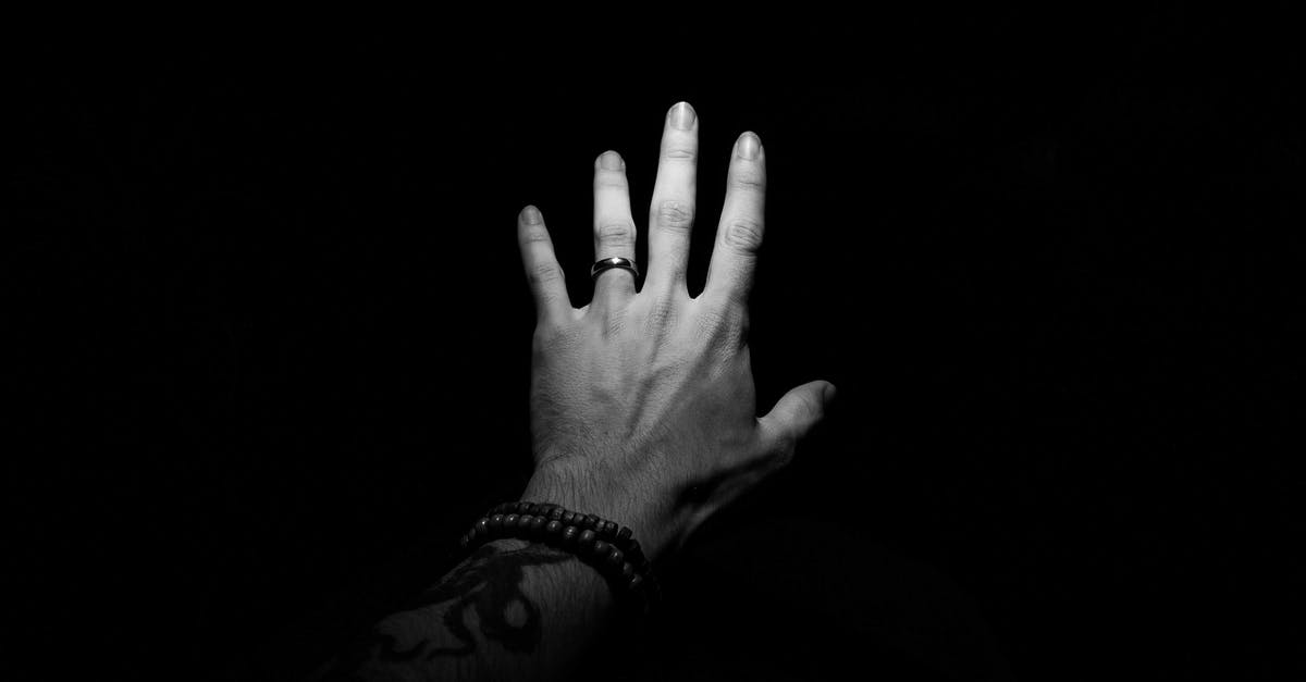 Can you use Dark Sign and still get Illusory Ring of a Conqueror? - Black and white crop unrecognizable male hand with bracelets and ring spreading fingers against black background Can you use Dark Sign and still get Illusory Ring of a Conqueror? - Black and white crop unrecognizable male hand with bracelets and ring spreading fingers against black background