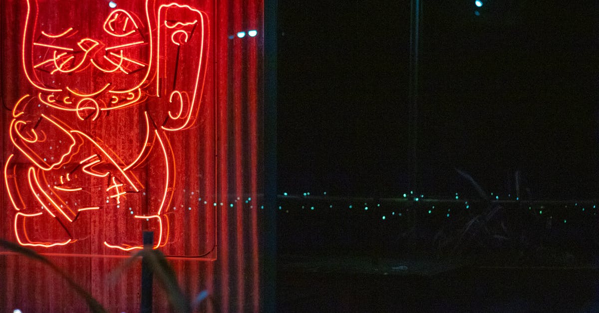 Cancelling cat potion (night vision) - Red Lucky Cat Neon Sign