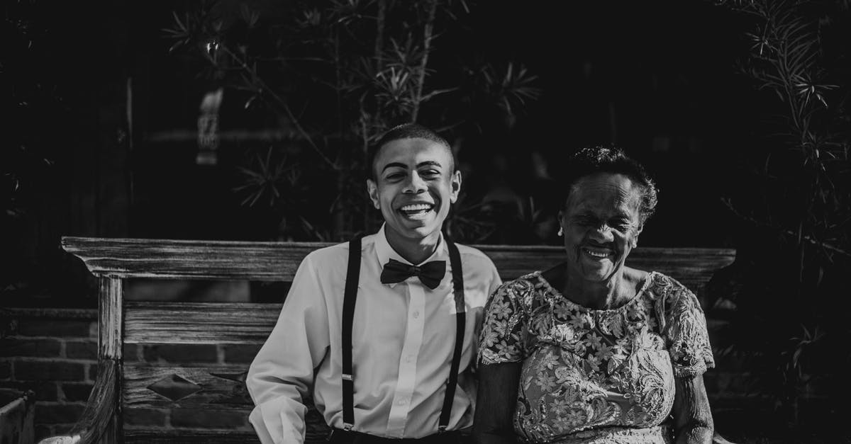 Cannot get to Age 2 - Man and Woman Sitting on Bench in Grayscale Photography Cannot get to Age 2 - Man and Woman Sitting on Bench in Grayscale Photography