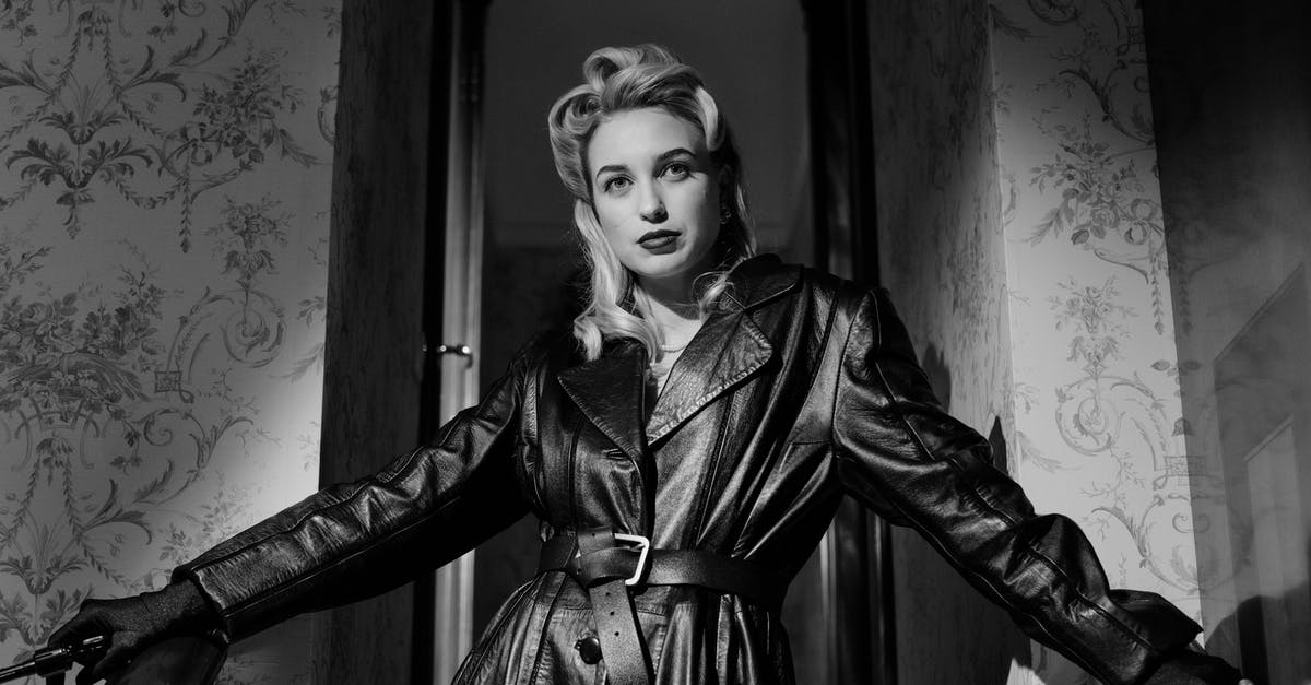 Character model glitch when I activate my horse - Blonde Woman in Black Leather Coat Standing By The Stairs