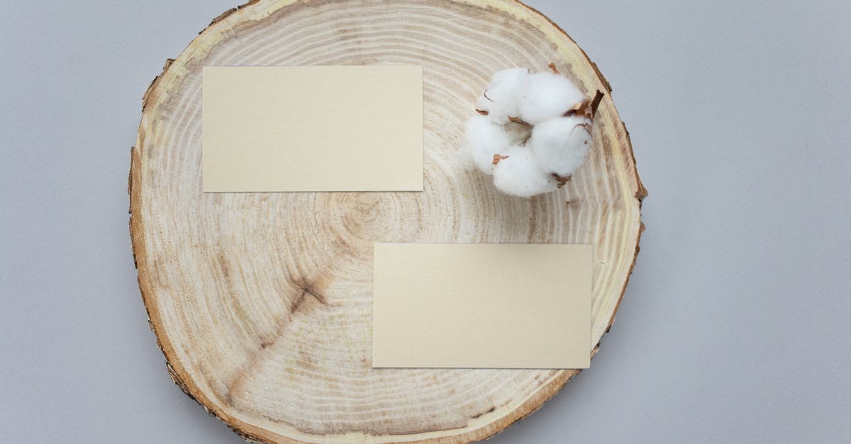 Clear a custom item from Inventory - Mock up business cards on board with cotton Clear a custom item from Inventory - Mock up business cards on board with cotton