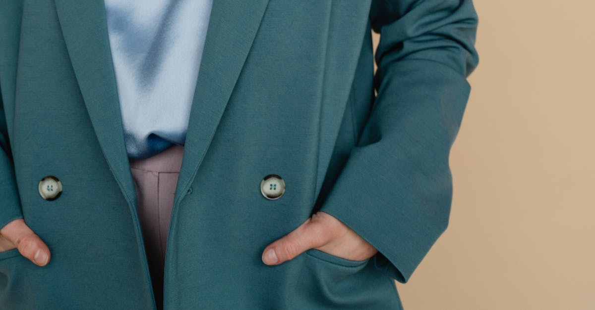 Clothing and armor - Woman in Blue Button Up Coat Clothing and armor - Woman in Blue Button Up Coat