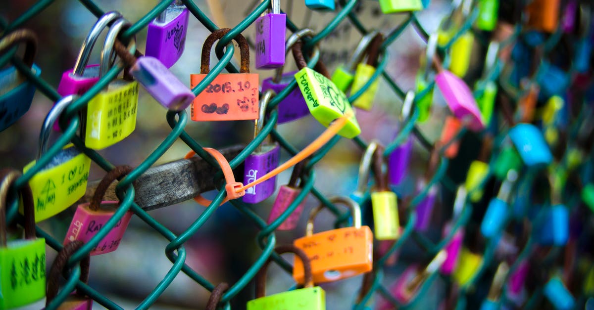 Coloured Locks on The Escapists [duplicate] - Green Chain-link Fence With Assorted-color Padlocks